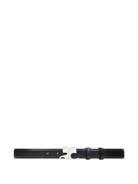  Courrèges Logo-buckle Belt - Black 