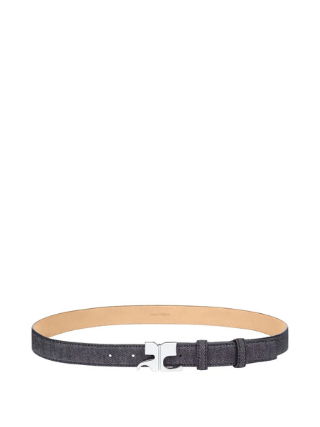  Courrèges Logo-buckle Belt - Grey 