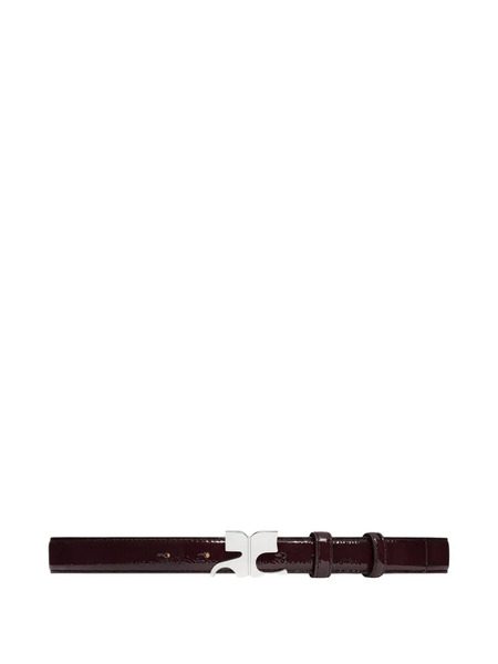 Courrèges Logo-buckled Leather Belt - Brown 