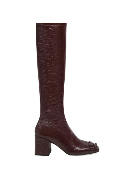  Courrèges Logo-detail Square-toe Boots - Brown 