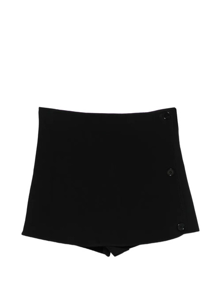  Courrèges Logo-embroiderd Shorts - Black 