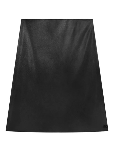  Courrèges Logo-embroidered Midi Skirt - Black 