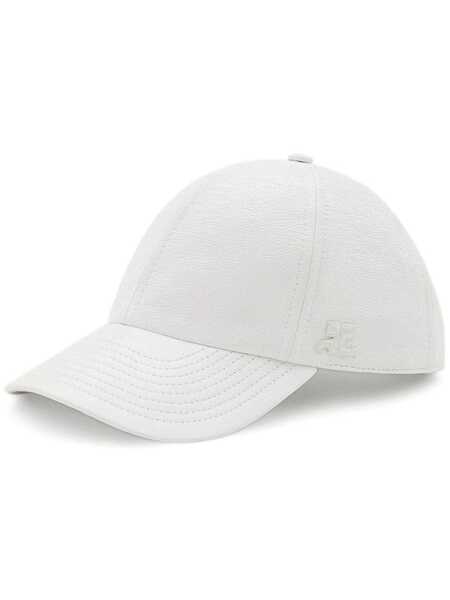  Courrèges Logo-patch Baseball Cap - White 
