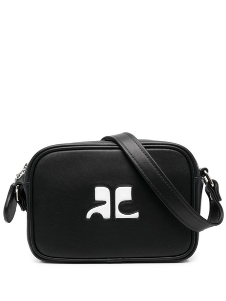  Courrèges Logo-patch Crossbody Bag - Black 