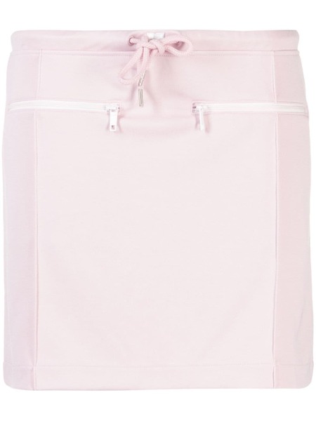 Courrèges Logo-patch Drawstring Miniskirt - Pink 