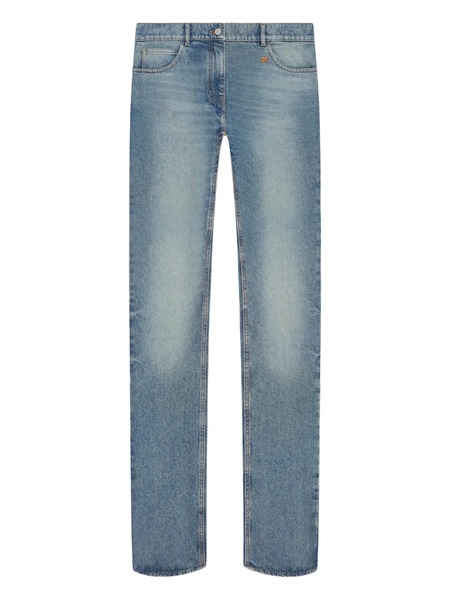  Courrèges Logo Patch Jeans - Blue 