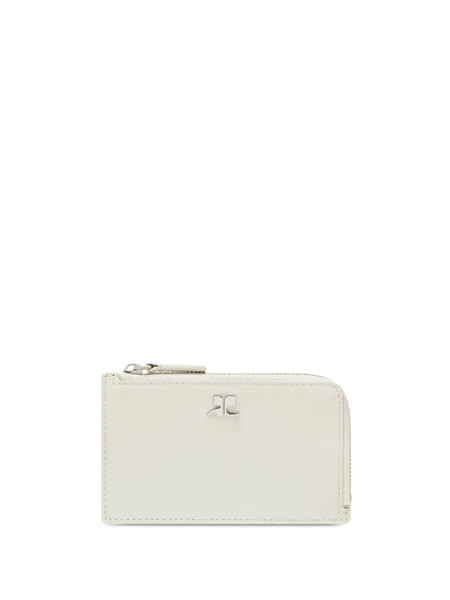  Courrèges Logo-plaque Cardholder - White 