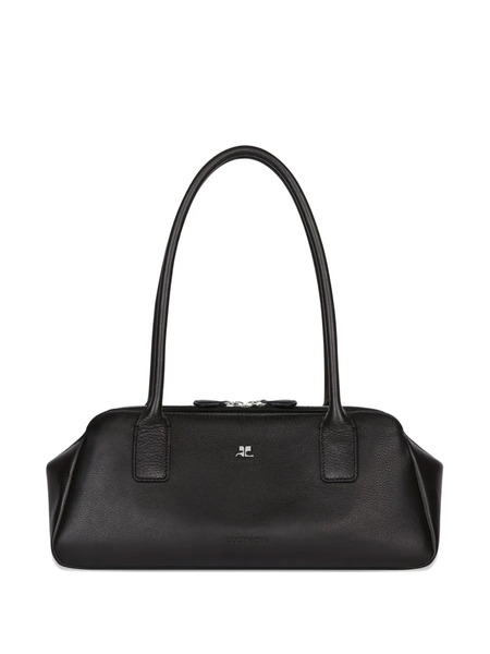  Courrèges Logo Shoulder Bag - Black 