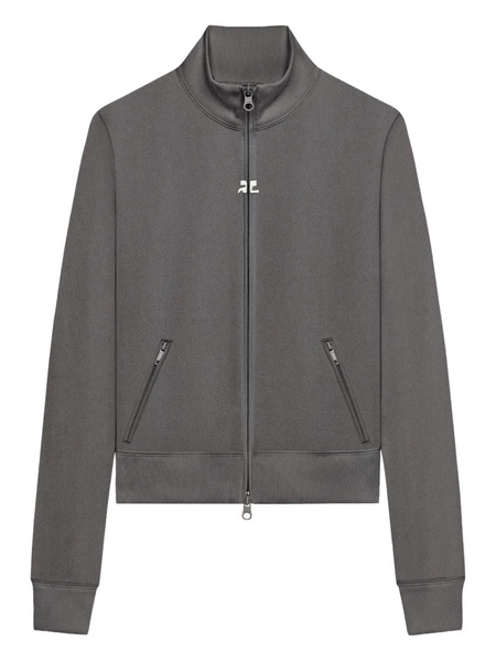  Courrèges Logo Zip Jacket - Grey 