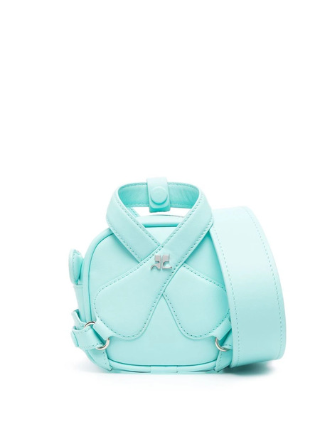  Courrèges Loop X Mini Leather Bag - Blue 