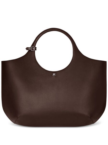  Courrèges Maxi Holy Leather Bag - Black 