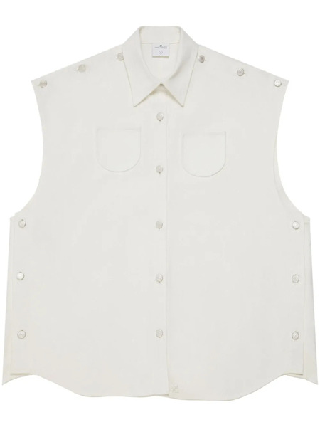  Courrèges Mega-styling Denim Shirt - White 