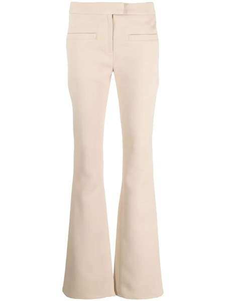  Courrèges Mid-rise Flared Trousers - Neutrals 
