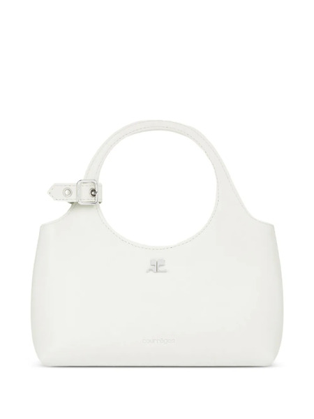  Courrèges Mini Holy Leather Shoulder Bag - White 