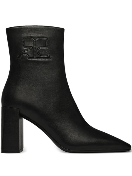  Courrèges 90mm Block-heeled Ankle Boots - Black 