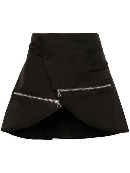  Courrèges Modular Cotton Miniskirt - Green 