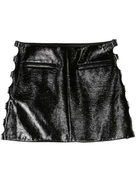  Courrèges Multi Sangle Trapeze Miniskirt - Black 