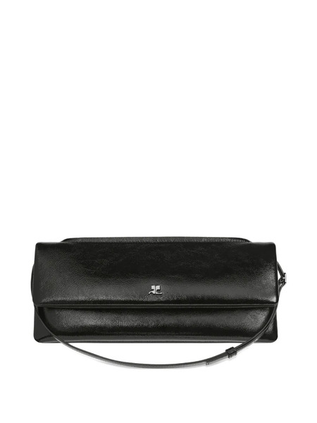  Courrèges Naplack-leather Shoulder Bag - Black 