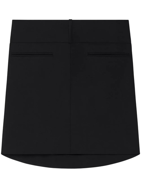  Courrèges Oblique Mini Skirt - Black 