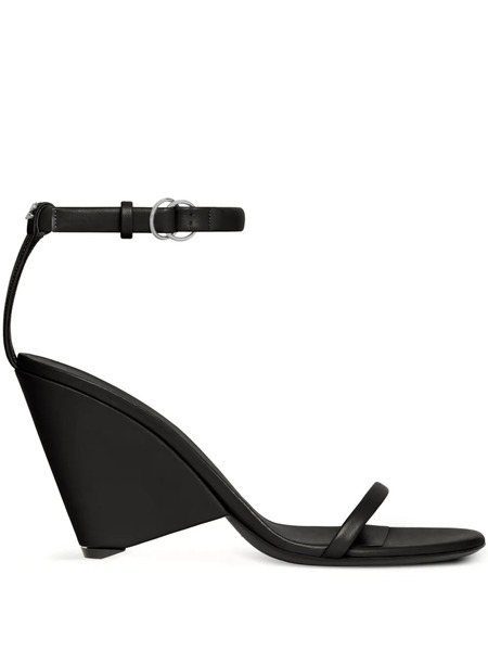  Courrèges Oblique Sandals - Black 