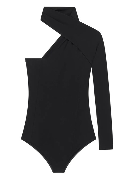  Courrèges One-shoulder Twisted Bodysuit - Black 
