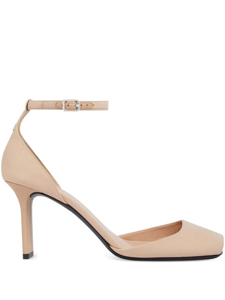  Courrèges Peep-toe Ankle-strap Pumps - Neutrals 
