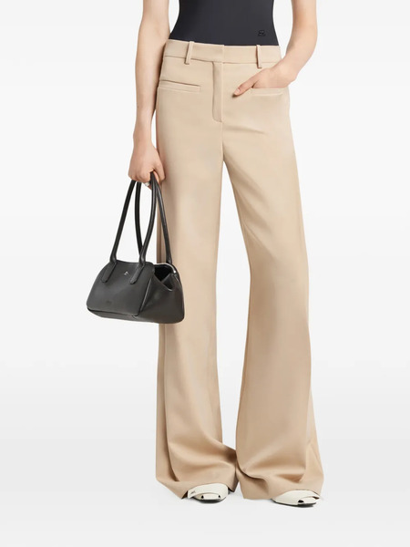  Courrèges Pleated-detail Trousers - Brown 