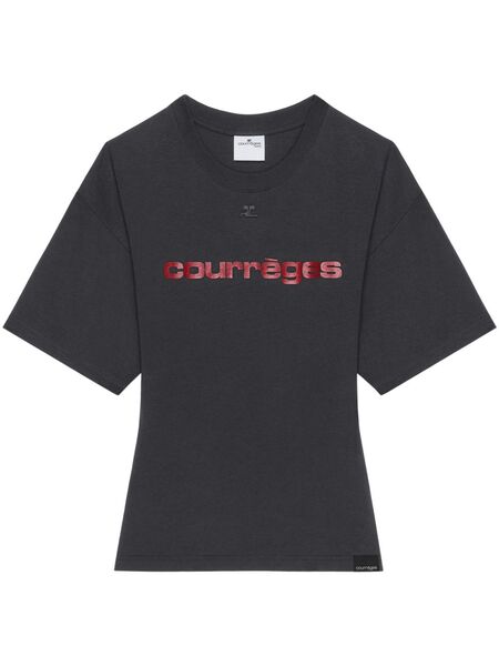  Courrèges Printed T-shirt - Grey 