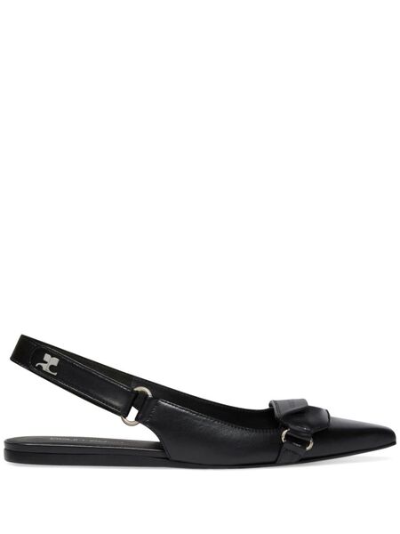 Courrèges Racer Ballet Flats - Black 