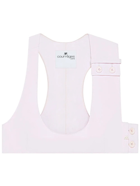  Courrèges Racerback Crop Top - Pink 