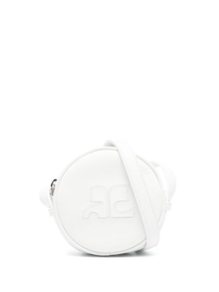  Courrèges Reedition Circle Cross Body Bag - White 