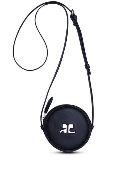  Courrèges Reedition Circle Leather Bag - Blue 