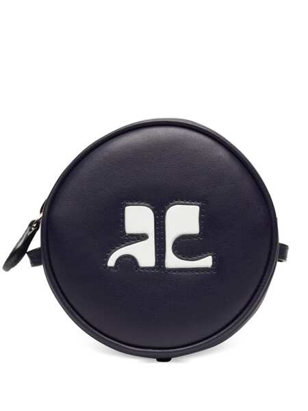  Courrèges Reedition Circle Leather Bag - Blue 