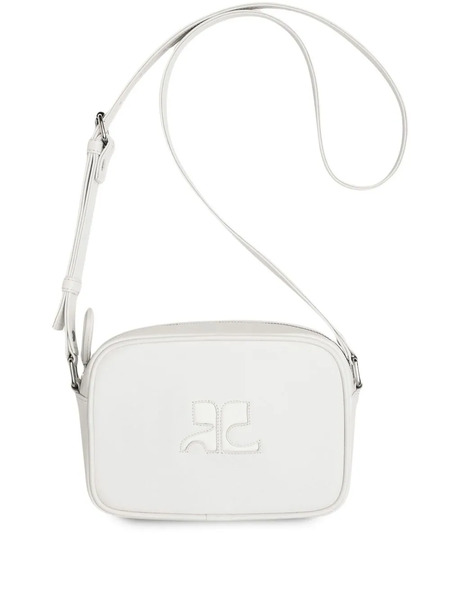  Courrèges Reedition Leather Camera Bag - White 