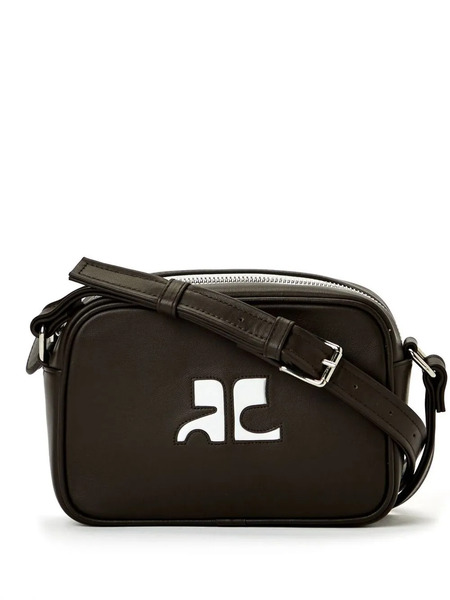  Courrèges Reedition Leather Crossbody Camera Bag - Brown 
