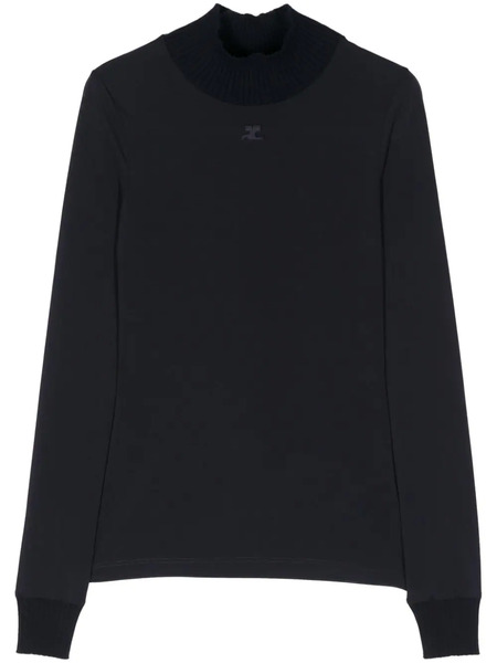  Courrèges Reedition Mesh Top - Blue 
