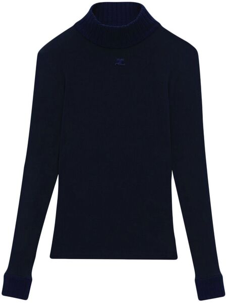  Courrèges Reedition Second-skin Top - Blue 