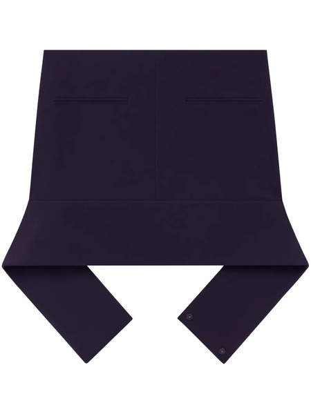  Courrèges Reversed Belt Mini Skirt - Blue 