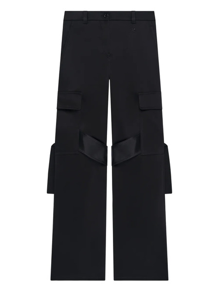  Courrèges Satin-finish Trousers - Black 