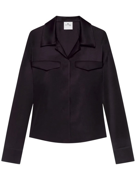  Courrèges Satin Shirt - Black 