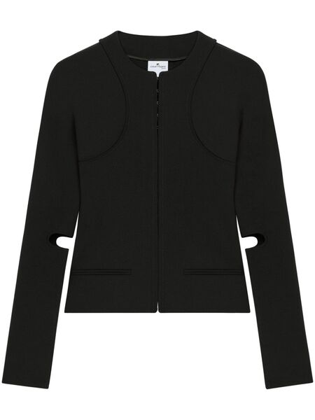  Courrèges Scuba Fitted Jacket - Black 