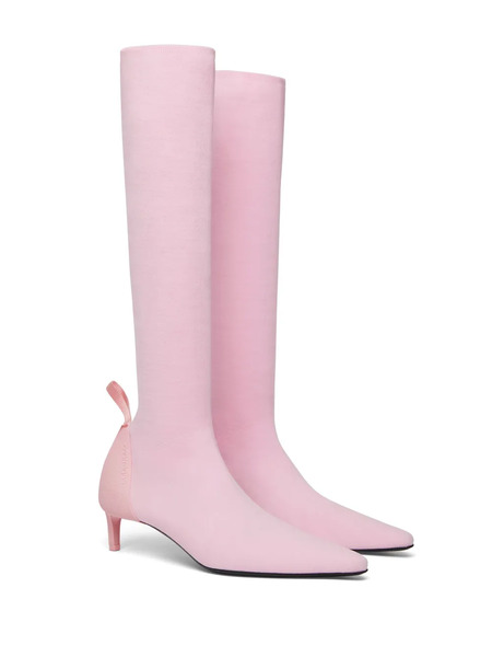  Courrèges Scuba 40mm Knitted Boots - Pink 