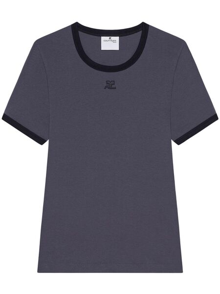  Courrèges Signature T-shirt - Grey 