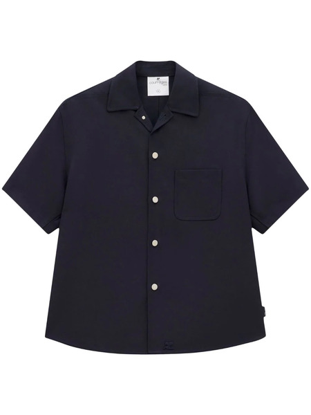  Courrèges Skater Retro Twill Shirt - Blue 