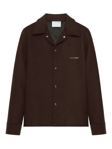  Courrèges Snap-button Shirt Jacket - Brown 