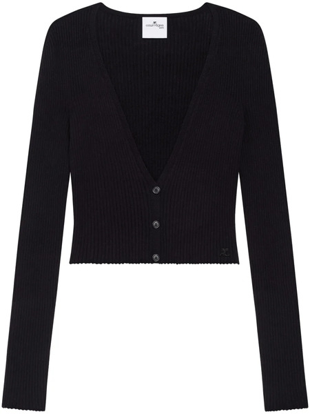  Courrèges Sola Light Cardigan - Black 