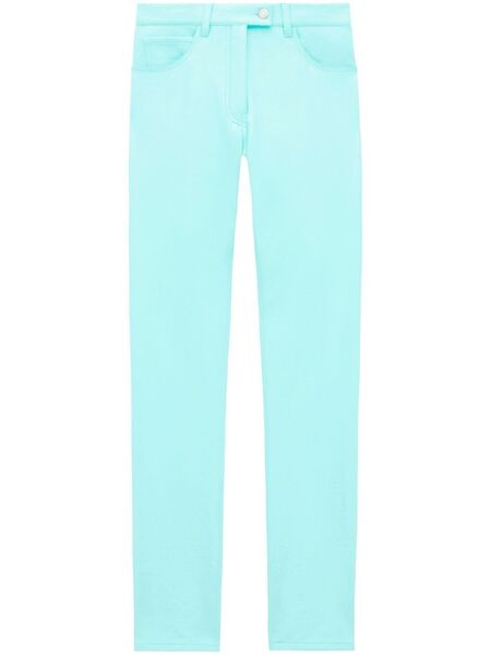  Courrèges Straight-leg Vinyl Trousers - Blue 