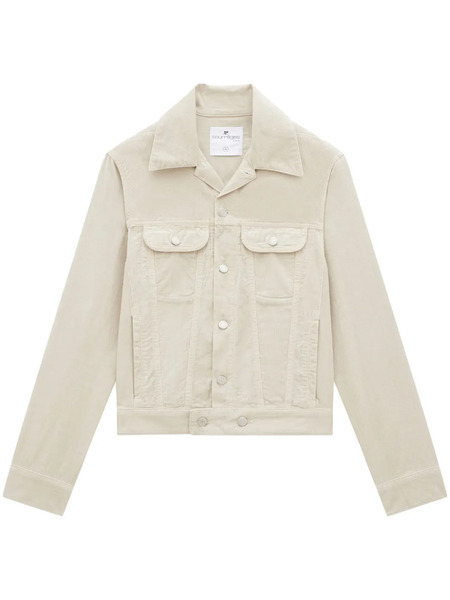  Courrèges Strap-detail Buttoned Shirt Jacket - Neutrals 