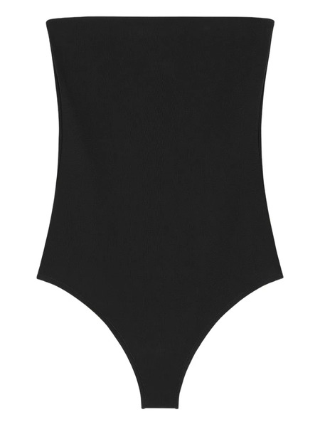  Courrèges Strapless Button-fastening Bodysuit - Black 