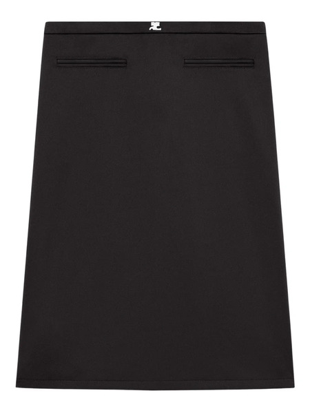  Courrèges Tailored High-waisted Skirt - Black 